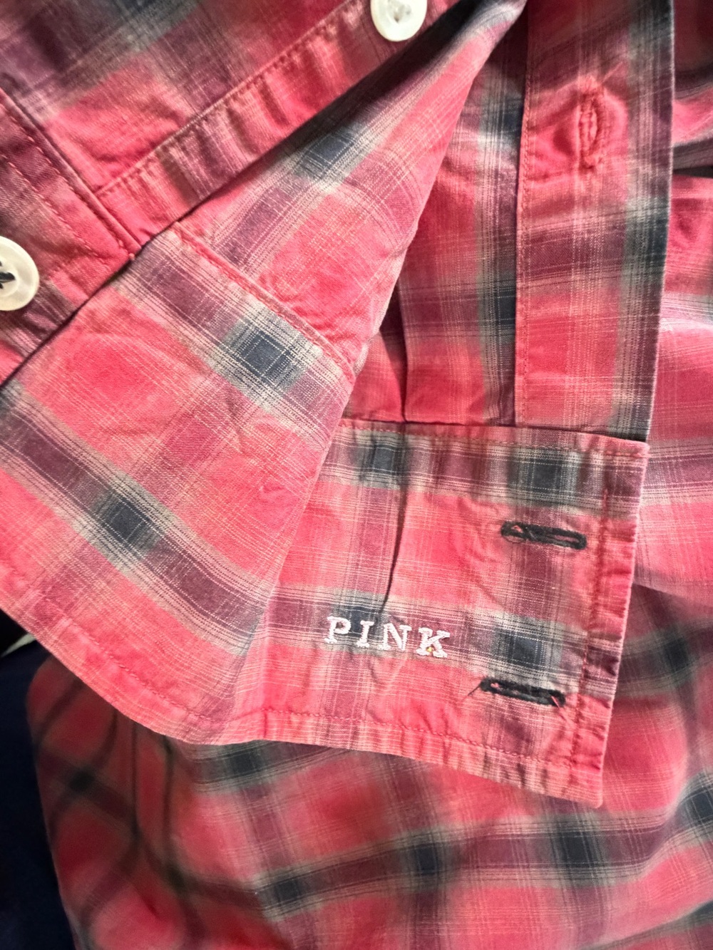 PINK by Thomas Pink Jermyn Street London Men’s XL Red Plaid 100% Cotton - Picture 6 of 9